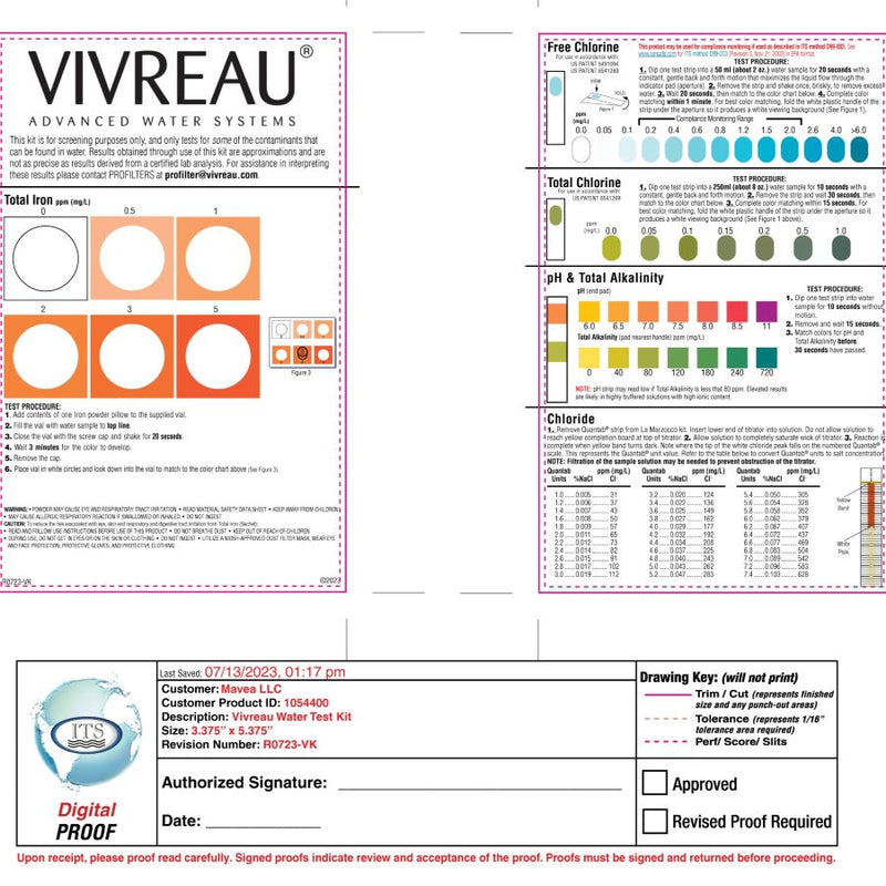 Vivreau Complete Water Test Kit